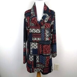 NWOT Living Doll Cowl Neck Top | sz 2X